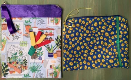 Cornflower and flower pot bags