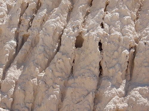 Close up of Badlands rocks