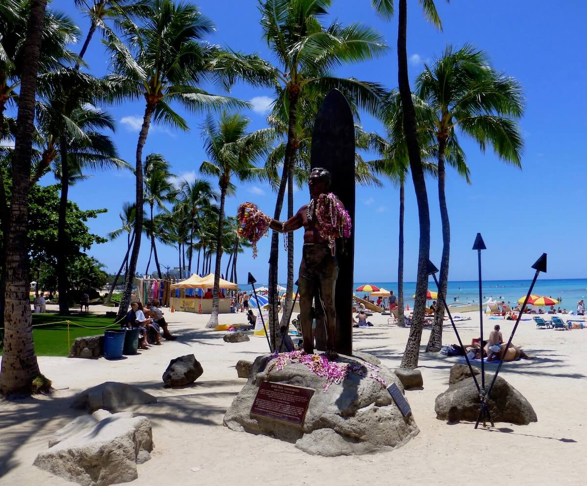 Statue of Duke Kahanamoku in Oahu