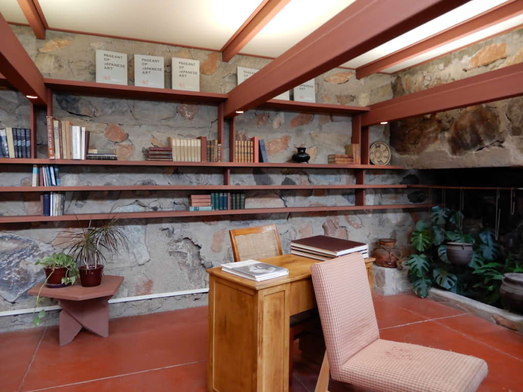 Frank Lloyd Wright's room & office, Taliesin West, Arizona