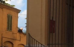 Sienese Woman on a balcony