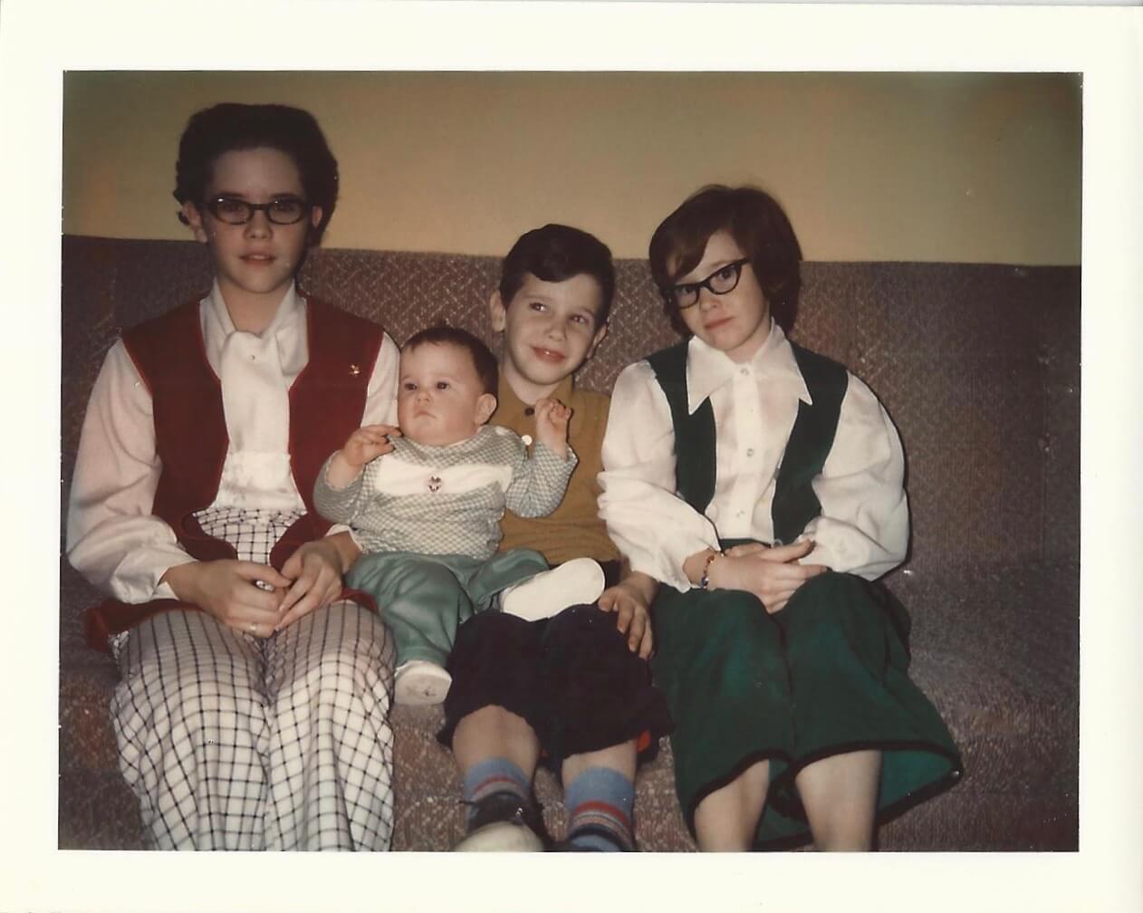 children in 1970, creativity in sewing my outfit