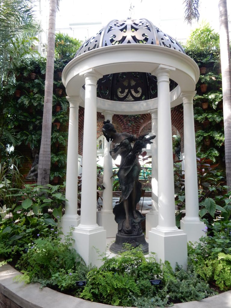 Lady at the entrance, Phipps Conservatory