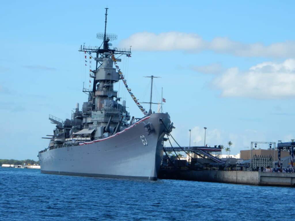 USS Missouri Battleship from The Arizona