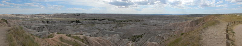 One of many vistas in the Badlands