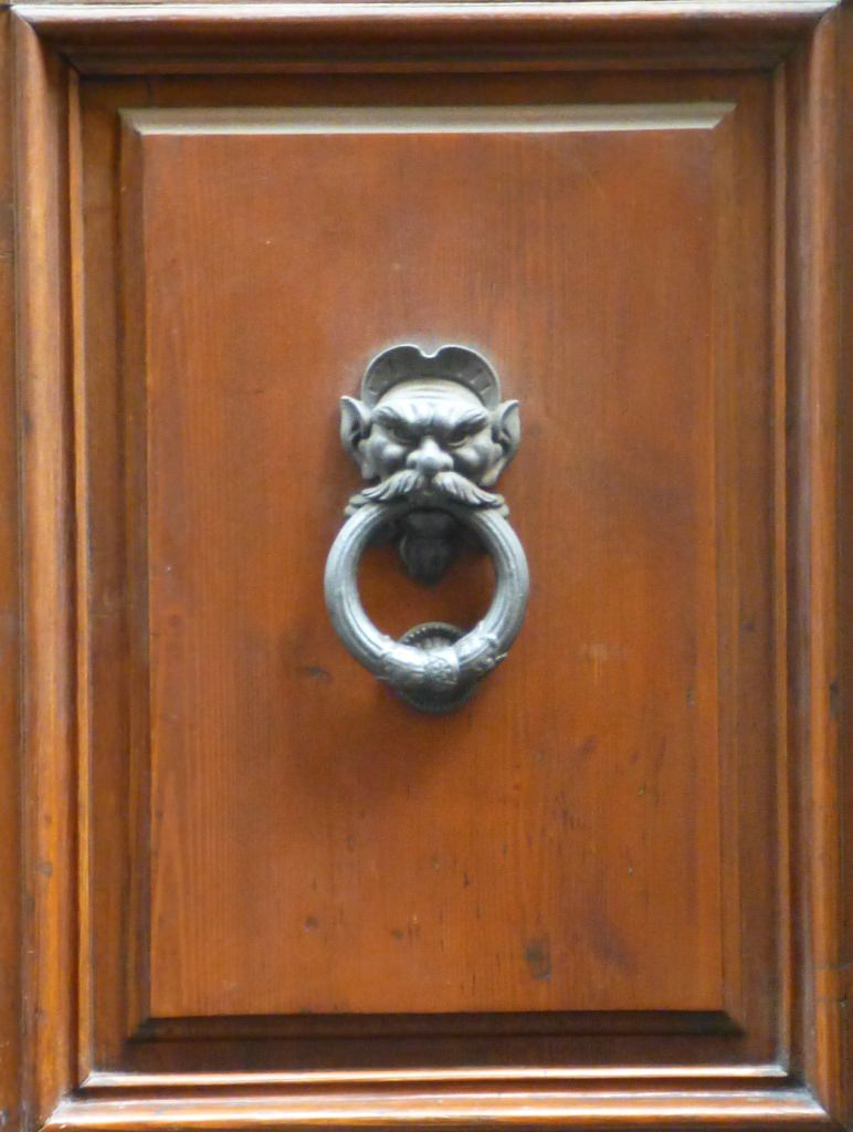 scowling knocker