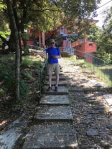 Path beside the funivia, Rapallo