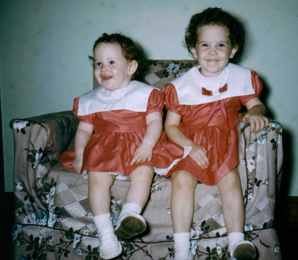 Toddlers in matching dresses-RoseMary Griffith