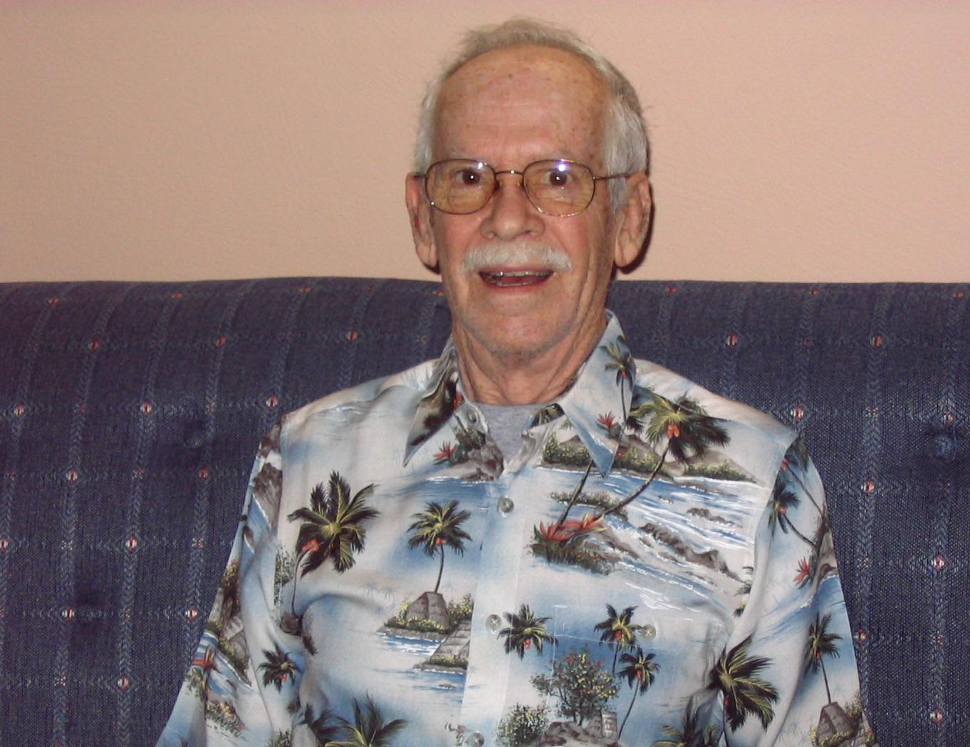 Hawaiian shirt on Dad