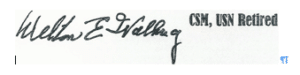 Delton E. Walling Signature