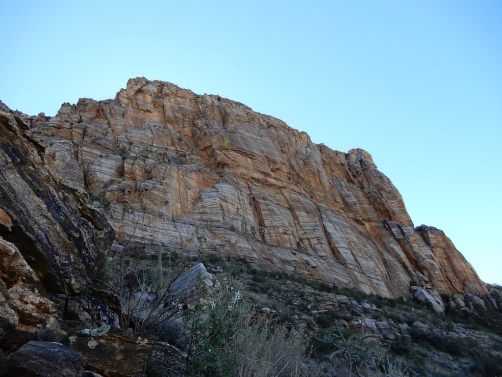 Surrounding bluffs, closer