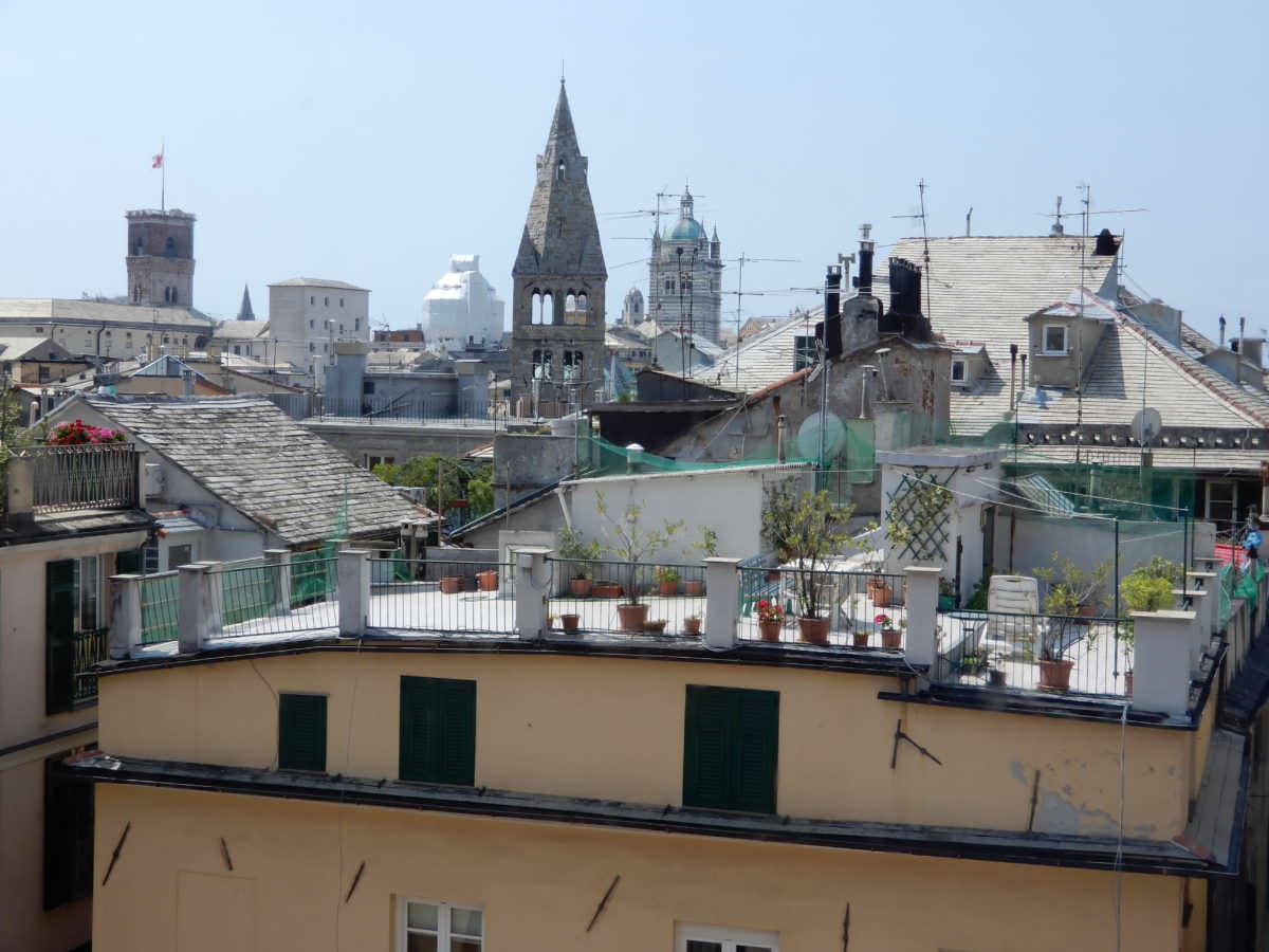 Terrace view from Palazzo Rosso, Genoa